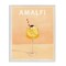Stupell Industries Amalfi Italy with Cocktail Framed Giclee Wall Art Design by The Whiskey Ginger